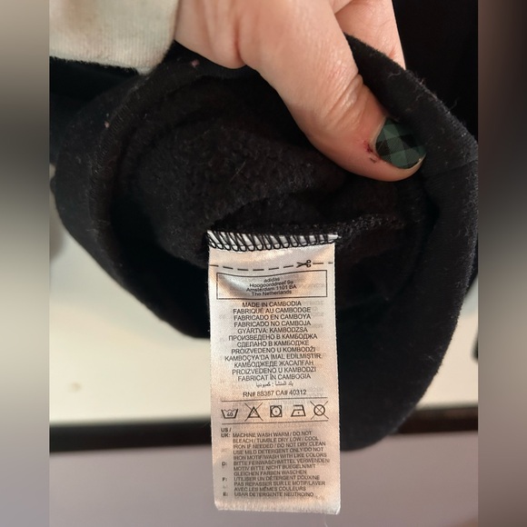 Adidas Three Stripe Crew Neck Sweatshirt - Picture 4 of 4